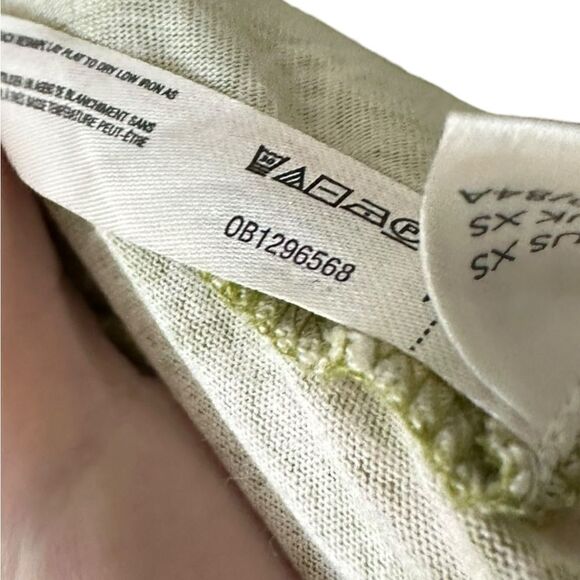 Daily Practice by Anthropologie Chartreuse Green Paisley Print Mini Dress - Picture 9 of 10